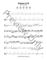 Canon In D Guitar and Fretted sheet music cover